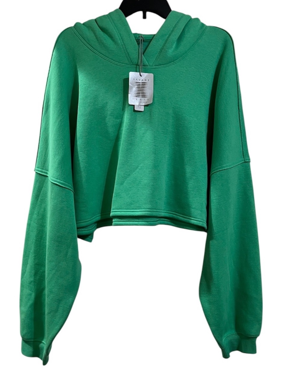 NWT Savage X Fenty By Rihanna  Vibrant Green Cropped Hoodie Size 3X (20-24)